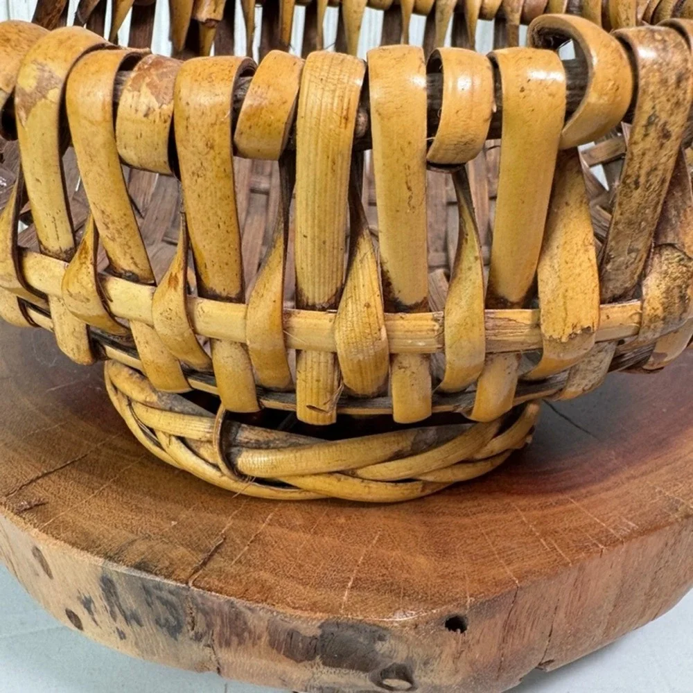 Vintage Vine Handle God's Eye Melon Basket